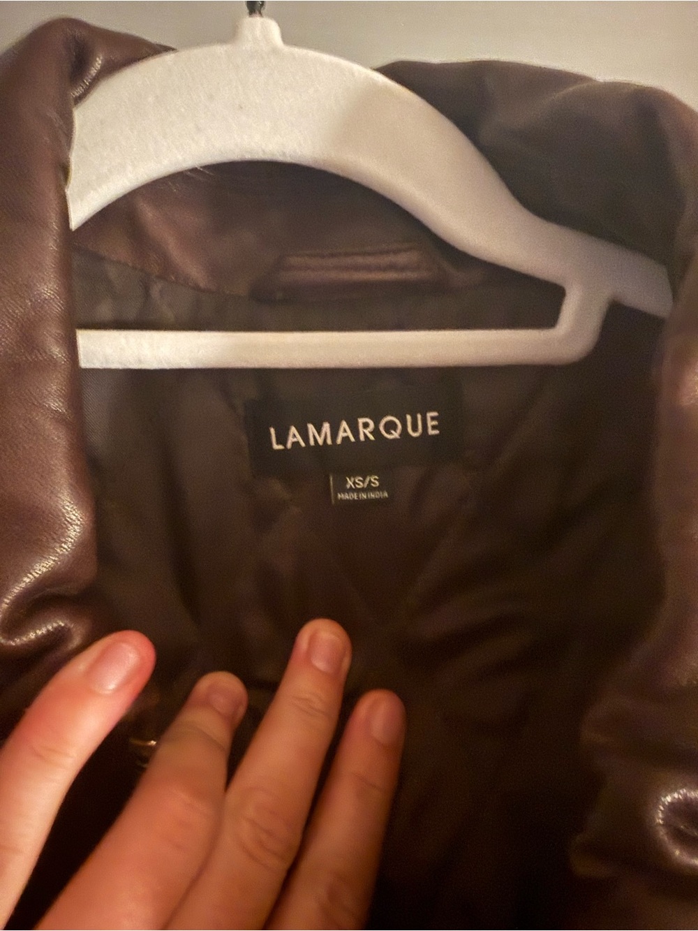 Lamarque Theia Dark Brown 100% Leather Bomber Jacket - Picture 5 of 5